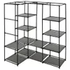 vidaXL Eckkleiderschrank Grau 130 x 87 x 169 cm Voir les images du produit 4