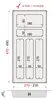 Sossai Besteckeinsatz Divio für Schubladen 30cm | 23 x 49 Produktbild-Vorschau 3