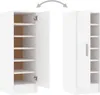 vidaXL Szafka na buty biała 32x35x92 cm materiał Podgląd zdjęcia produktu 12