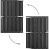 Two images of a dark gray garden gate, showing its movement. Náhled obrázku produktu
