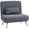 Fauteuil-lit HOMCOM 3-en-1 pliable, canapé-lit avec Voir les images du produit 1