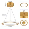 18W LED Ring Pendelleuchte Deckenlampe Warmweiße Licht Produktbild-Vorschau 7