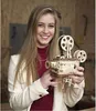 RoboTime 3D dřevěné mechanické puzzle Filmový projektor Náhled obrázku produktu 32