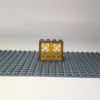 LEGO® 1x4x3 Fenster Golden Grauer Rahmen für Haus, Gebäude Produktbild-Vorschau 3