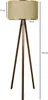 Opviq, AYD-2957, Stehlampen, Beige, Holz, 21 x 38 x 140 cm Produktbild-Vorschau 3