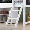 Łóżko na poddaszu Merax 90x200 cm z dwudrzwiową szafką do Podgląd zdjęcia produktu 9