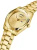 A close-up, angled shot of a gold-colored men's watch against a white background. Anteprima dell’immagine prodotto