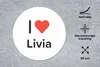 MuchoWow® Mauspad Mousepad Ich liebe - Livia - Mädchen Produktbild-Vorschau 2
