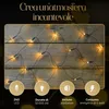Meisterhome Rete luminosa a LED 3x3 metri per esterni e Anteprima dell’immagine prodotto 2