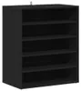 vidaXL Scarpiera nera 60x35x70 cm Materiale a base di legno Anteprima dell’immagine prodotto 6