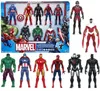 SET  8 Figuren AVENGERS MARVEL HASBRO E4552 HULK SPIDERMAN Produktbild-Vorschau 6
