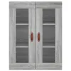 The Living Store Highboard Grau Sonoma 69,5x34x180 cm Produktbild-Vorschau 7