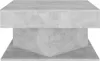 vidaXL Couchtisch Betongrau 57x57x30 cm Holzwerkstoff Voir les images du produit 3
