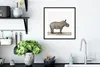 MuchoWow® Gerahmtes Poster Rhinozeros - Tiere - Jungen - Produktbild-Vorschau 4