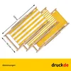 Chaise longue - Rayures larges - Jaune - pliable - en bois Voir les images du produit 3