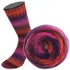 Lana Grossa - Meilenweit 100g Color Mix Soft 8065 burgund Produktbild-Vorschau 2