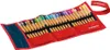 A set of 25 STABILO point 88 fineliner pens rolled up in a red fabric case. Produktbild-Vorschau
