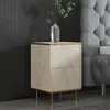 Skye Decor, Imaj - Travertine, Or, Table de chevet, Voir les images du produit 2