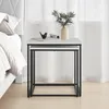 FORTENA Couchtisch 2er Set Quadratisch Weiß Schwarz – Produktbild-Vorschau 5