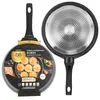 A frying pan and its packaging are shown against a white background. Podgląd zdjęcia produktu