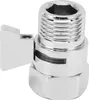 A close-up studio shot of a chrome-plated shower shut-off valve. Náhľad obrázku produktu