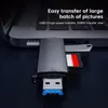 Čtečka paměťových karet SD, dvouslotový adaptér OTG USB Náhled obrázku produktu 4