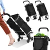 Carrello della spesa Jayseuw, 6 ruote, con scomparto Anteprima dell’immagine prodotto 8
