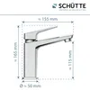 SCHÜTTE Waschbeckenarmatur RAVEN, Badarmatur mit PopUp Produktbild-Vorschau 5