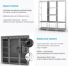 Intirilife Armoire pliante 150x175x45 cm en CASH GRIS - Voir les images du produit 3