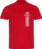 multifanshop Herren T-Shirt - Stuttgart - Streifen, rot, Produktbild-Vorschau 1
