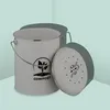 Relaxdays Komposteimer Küche 5,5 Liter, Mülleimer mit Produktbild-Vorschau 3