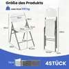 GOPLUS Klappstühle 4er Set, Stühle klappbar aus Kunststoff Produktbild-Vorschau 5