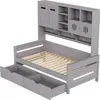 OKWISH Lit Gigogne 90x200 cm - Lit Simple en Bois avec Deux Voir les images du produit 5