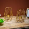 2 Stück Metall Sechseck Geformt Geometrisches Design Produktbild-Vorschau 2