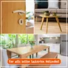 A collage of interior design scenes featuring wooden furniture and a kitchen. Produktbild-Vorschau