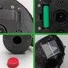 A collage of four close-up images showing different parts of a solar-powered owl-shaped pest repeller. Náhľad obrázku produktu