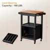 A kitchen cart with dimensions and load-bearing capacity indicated. Podgląd zdjęcia produktu