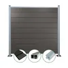 Woodstore24 - WPC Sichtschutzzaun - anthrazit – 2 x Zaun & Produktbild-Vorschau 1
