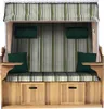 Strandkorb Ostsee 2,5-Sitzer 150cm breit in Beige Hellgrün Produktbild-Vorschau 2