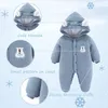 Dětská zimní kombinéza Bear Outfit Novorozence Kabátek s Náhled obrázku produktu 3