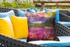 MuchoWow® Outdoor Kissen - Gemälde - Ölfarbe - Blumen - Produktbild-Vorschau 4