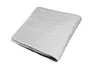 A white towel folded and lying on a white background. Anteprima dell’immagine prodotto