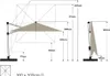 Suncomfort by Glatz Sonnenschirm Ampelschirm Varioflex Produktbild-Vorschau 19