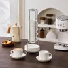 MALACASA 4dílná sada šálků, porcelánová sada šálků na kávu, Náhled obrázku produktu 4