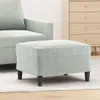vidaXL Fußhocker Hellgrau 60x50x41 cm Samt Produktbild-Vorschau 2