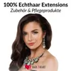 Microring Extensions Pravé vlasy #6/3 tmavý blond zlatý 0,5 Náhľad obrázku produktu 2