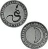 Two coins are shown, one with a snake and the other with a crescent moon. Náhled obrázku produktu