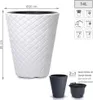 Kvetináč Little Matuba s vložkou biely 30 cm Náhľad obrázku produktu 8