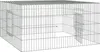 vidaXL klietka pre králiky 110x110x55 cm pozinkované železo Náhľad obrázku produktu 4