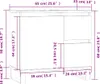vidaXL Badschrank Weiß 65x33x60 cm Holzwerkstoff Produktbild-Vorschau 7